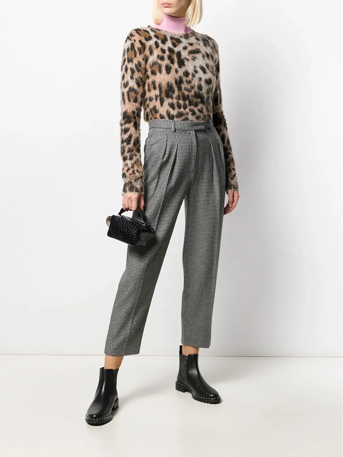 A.P.C. Cheryl houndstooth-print trousers - Black - 画像2