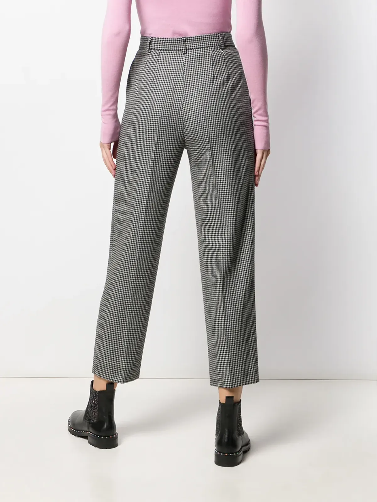 A.P.C. Cheryl houndstooth-print trousers - Black - 画像4
