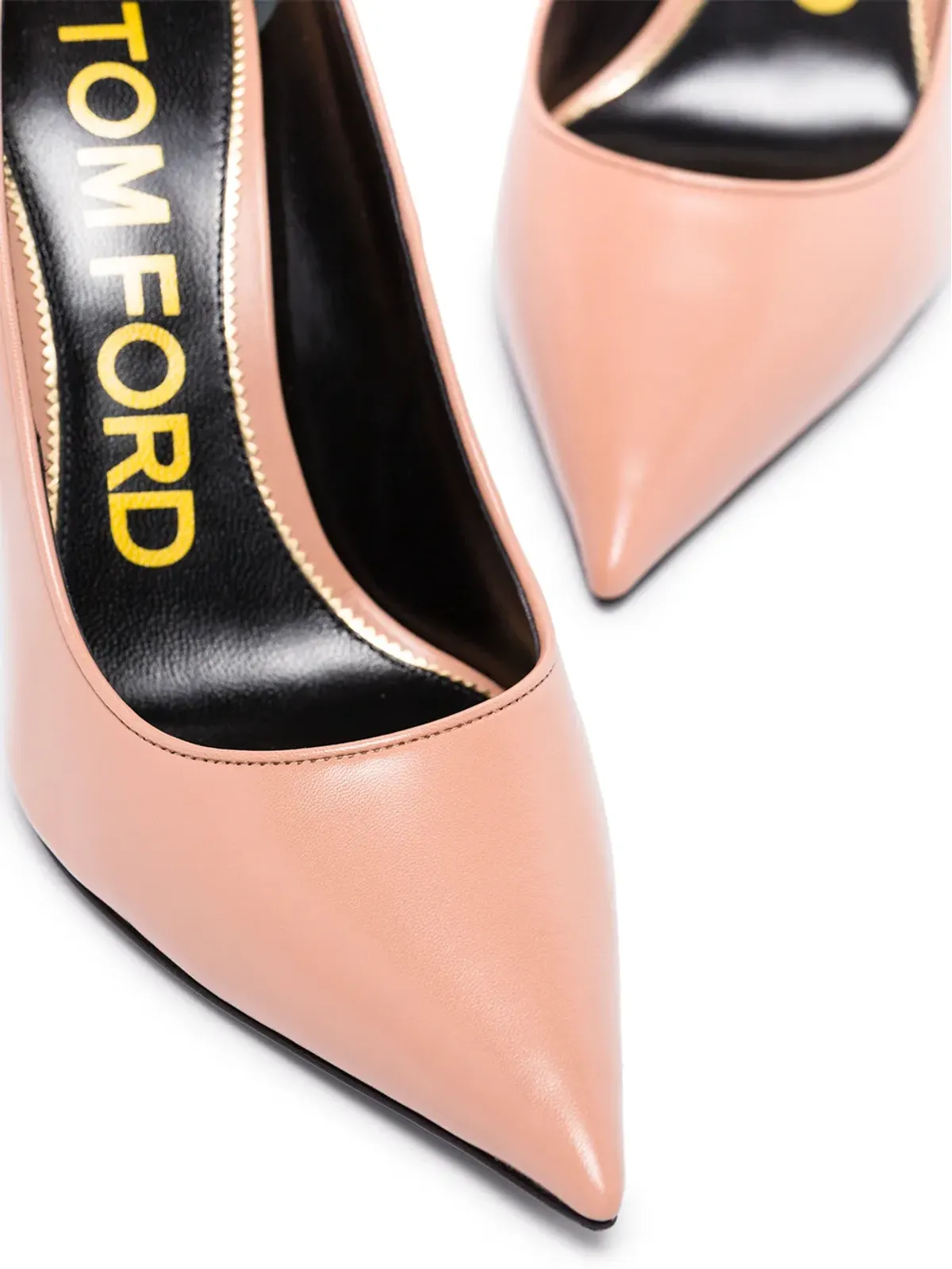 TOM FORD チェーントリム付きレザーパンプス - 画像4