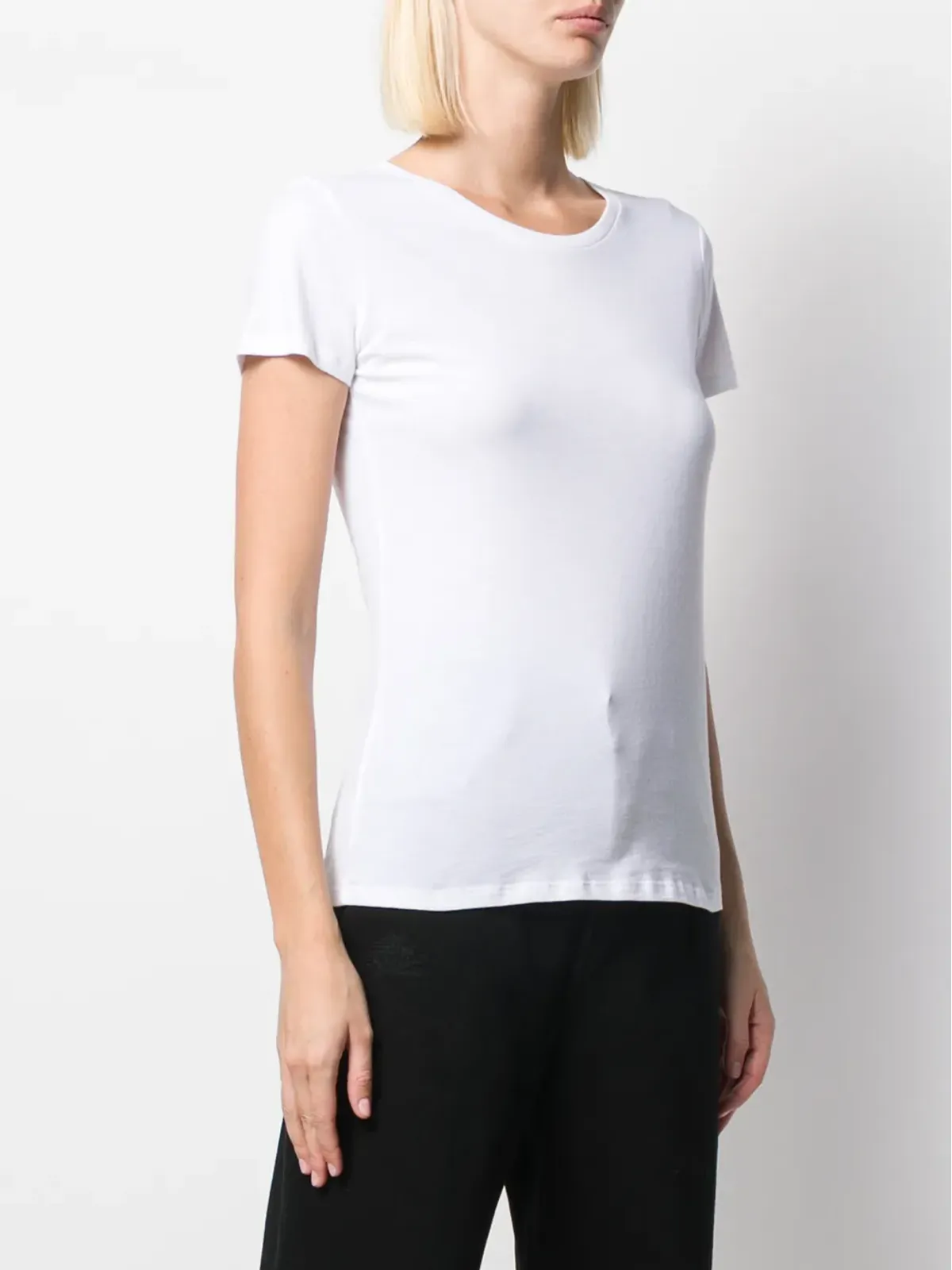 Majestic Filatures ラウンドネック・スリムフィットTシャツ - 画像3
