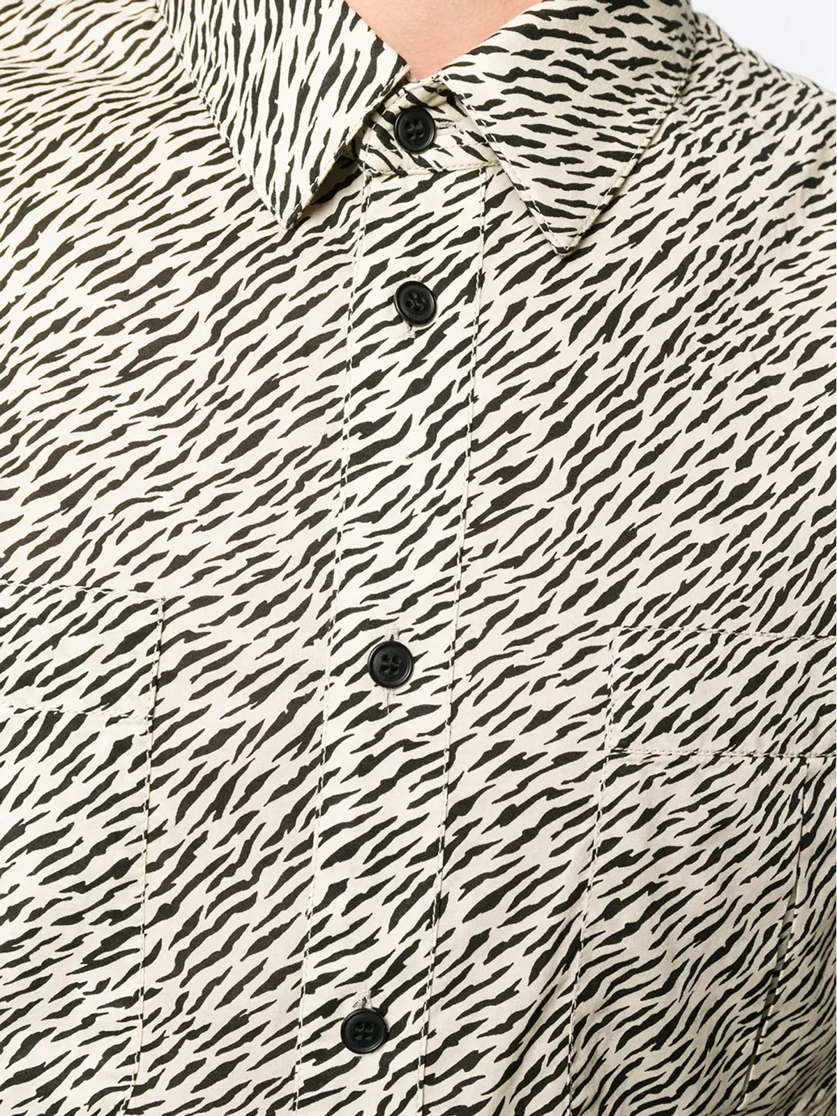 Saint Laurent ゼブラ柄シャツ - ニュートラルカラー - 画像5