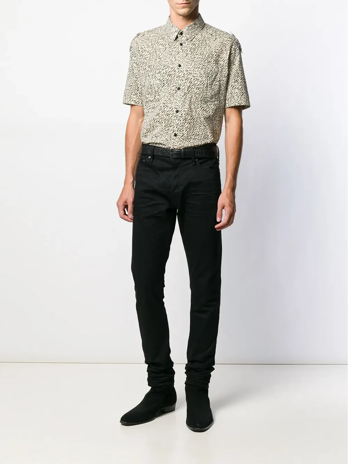 Saint Laurent ゼブラ柄シャツ - ニュートラルカラー - 画像2
