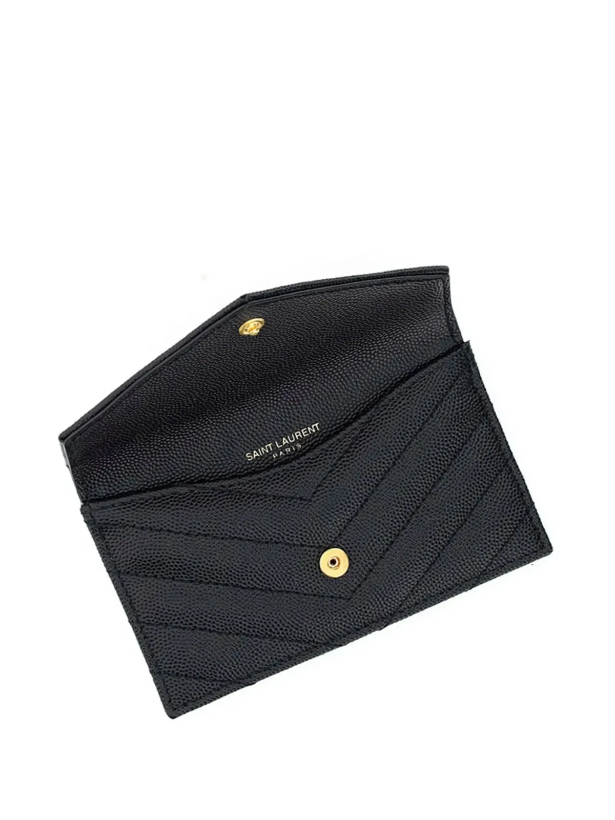 Saint Laurent Cassandre コンパクトウォレット - ブラック - 画像3