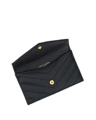 Saint Laurent Cassandre コンパクトウォレット - ブラック - サムネイル3