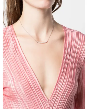 Anita Ko 18kt white gold graduated diamond necklace - Silver - サムネイル2
