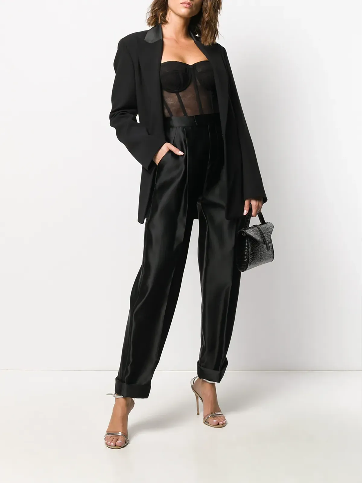 TOM FORD 高腰シルクパンツ - 画像2