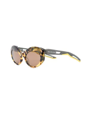 Balenciaga Eyewear ハイブリッドオーバルサングラス - サムネイル2