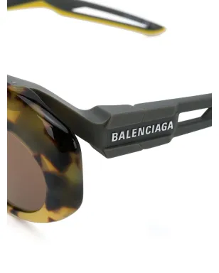 Balenciaga Eyewear ハイブリッドオーバルサングラス - サムネイル3