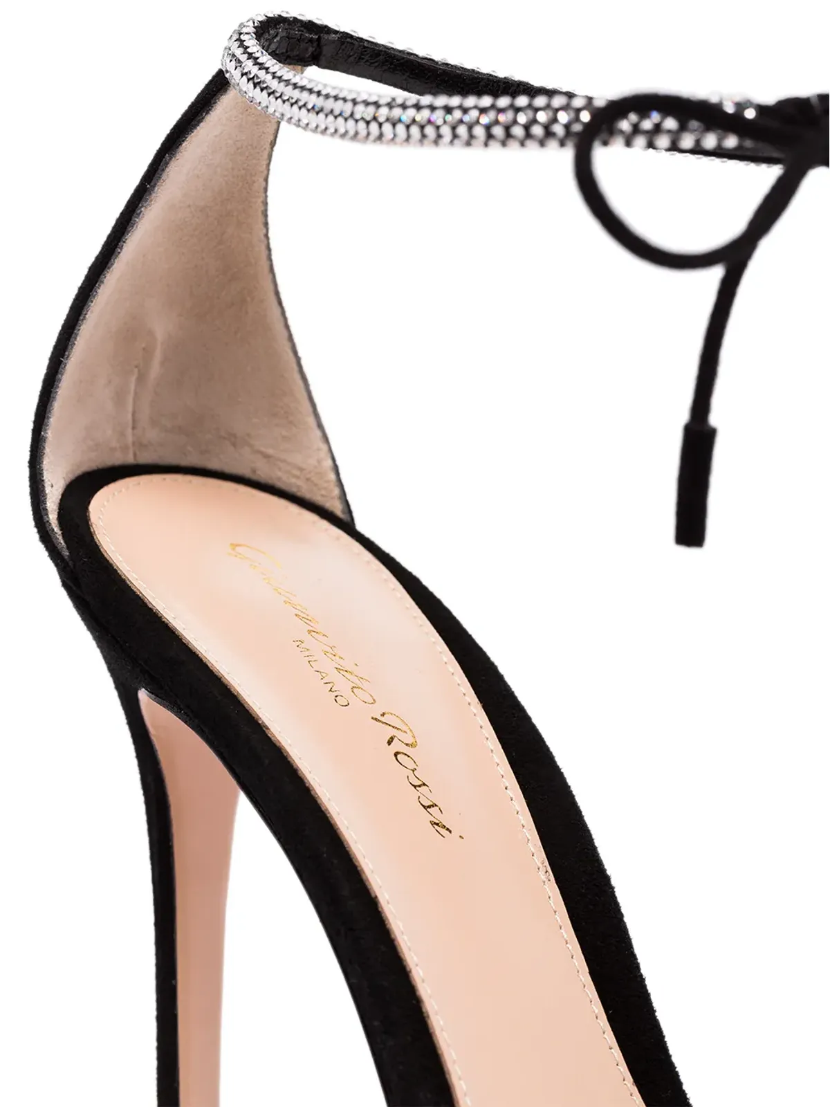 Gianvito Rossi クリスタルストラップ115mmサンダル - ブラック - 画像4
