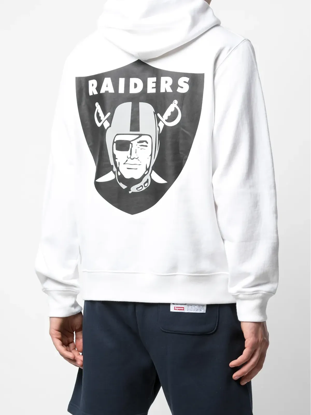 Supreme Raiders 47 ロゴプリント フーディー - ホワイト - 画像4