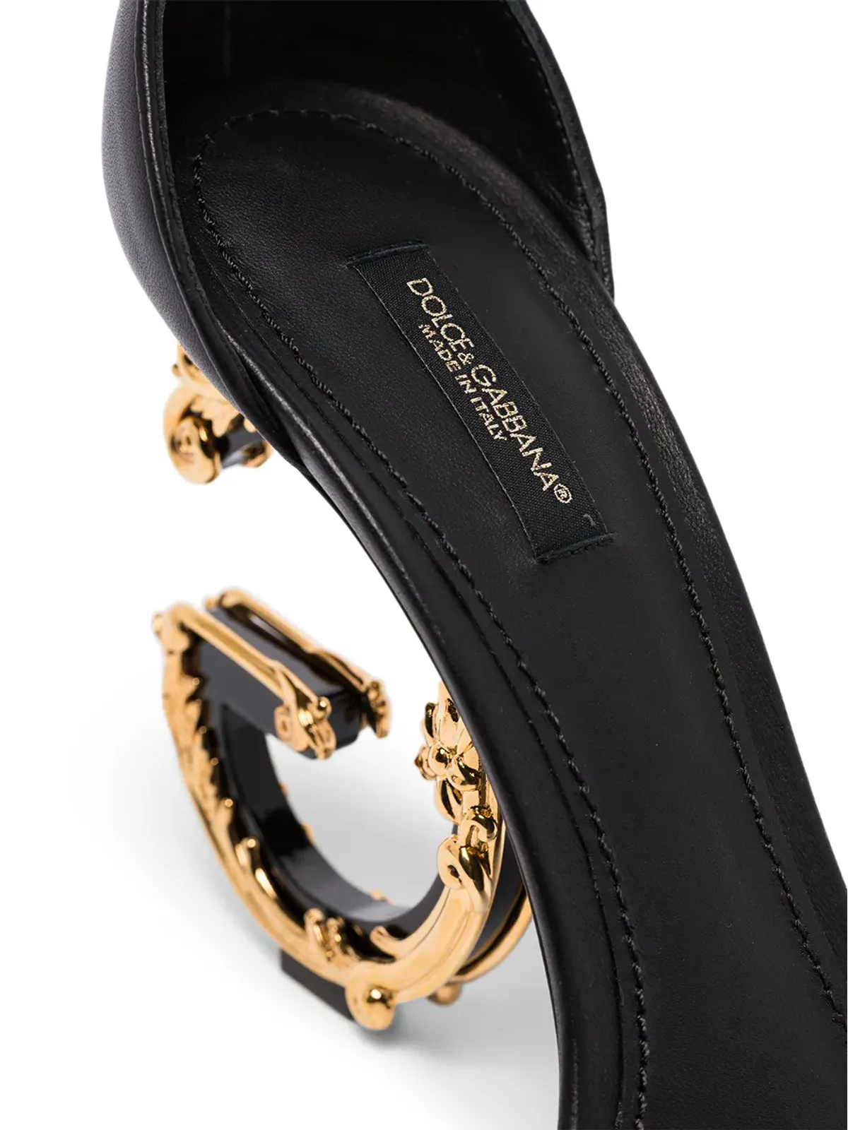 Dolce & Gabbana Keira バロック DG レザーサンダル - 画像5