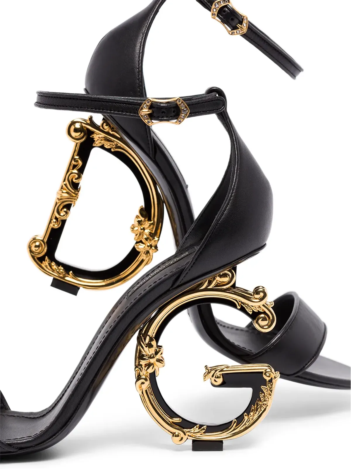 Dolce & Gabbana Keira バロック DG レザーサンダル - 画像4