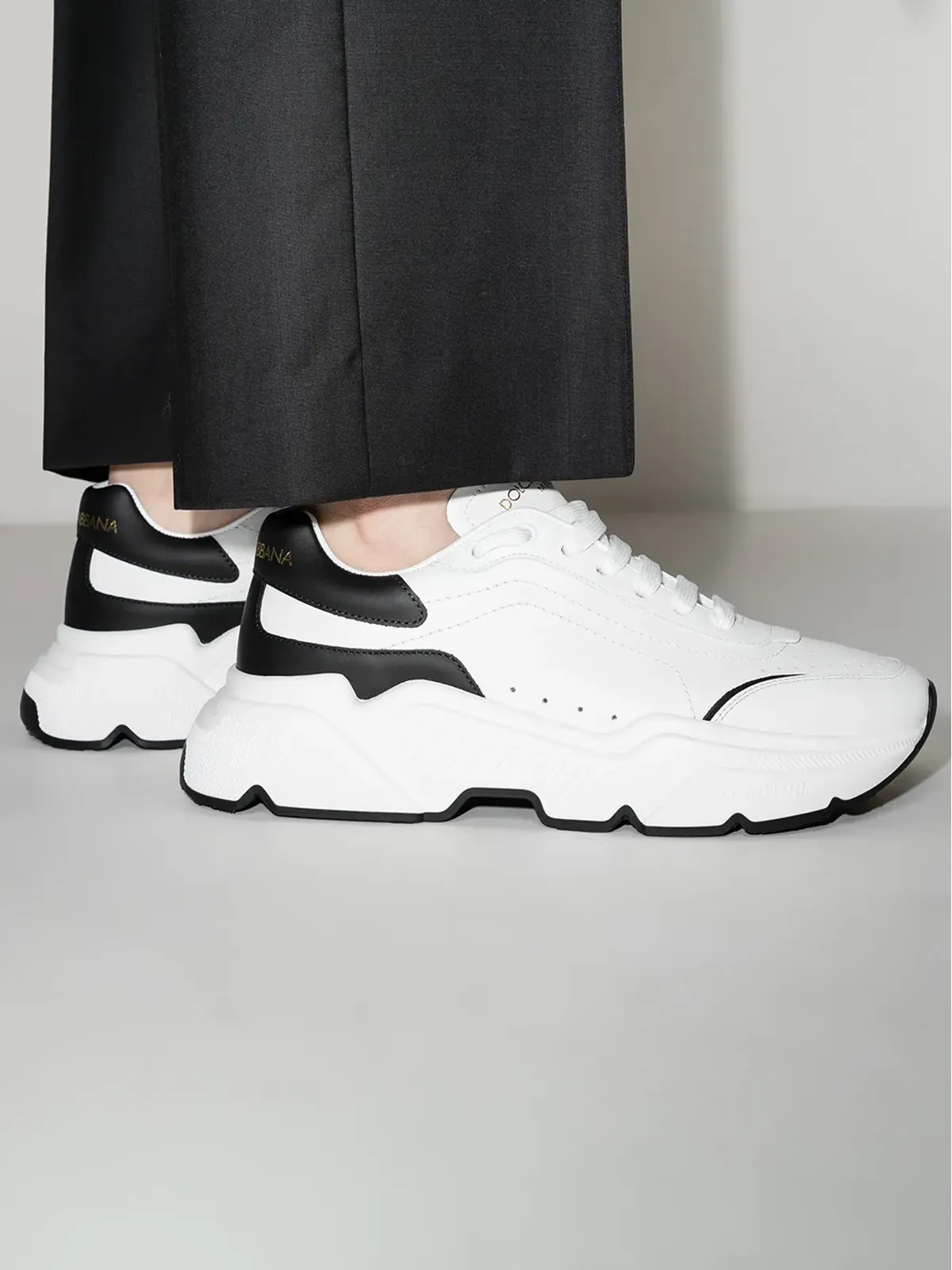 Dolce & Gabbana Daymaster レザー スニーカー ホワイト - 画像5