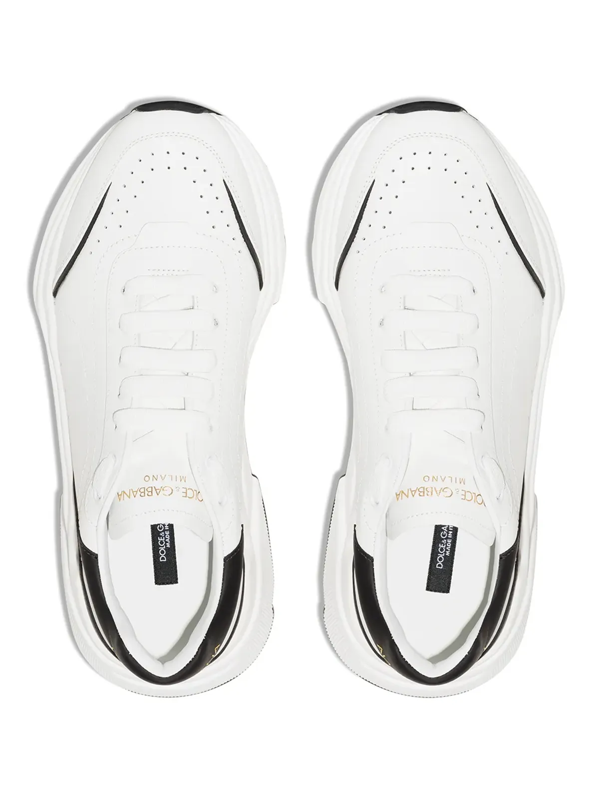 Dolce & Gabbana Daymaster レザー スニーカー ホワイト - 画像4