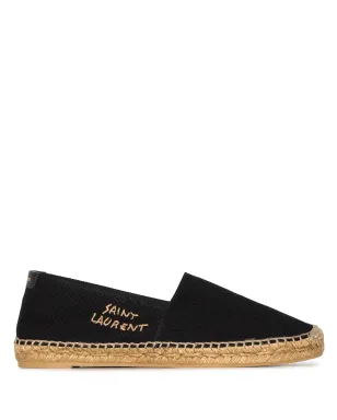 Saint Laurent ロゴ刺繍エスパドリーユ - サムネイル1
