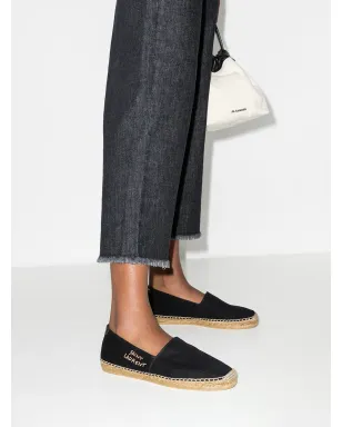Saint Laurent ロゴ刺繍エスパドリーユ - サムネイル3