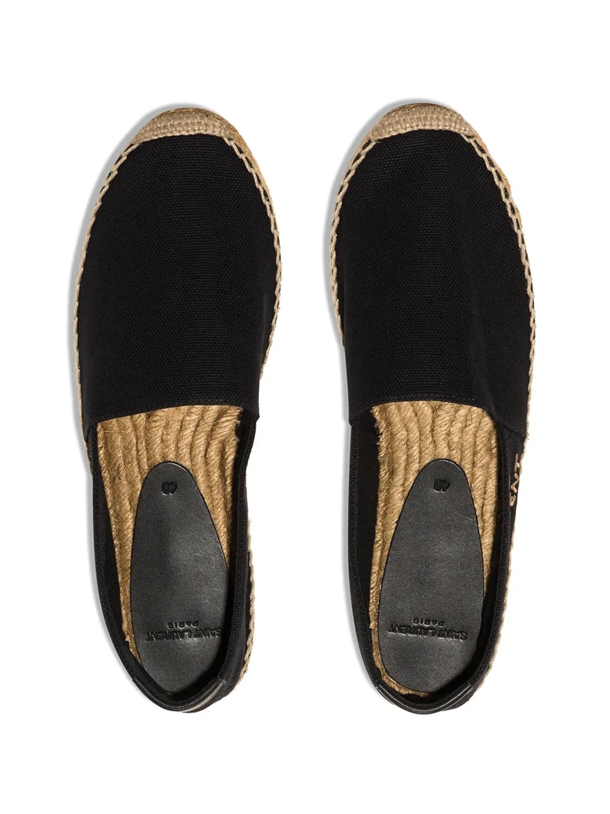 Saint Laurent ロゴ刺繍エスパドリーユ - 画像4