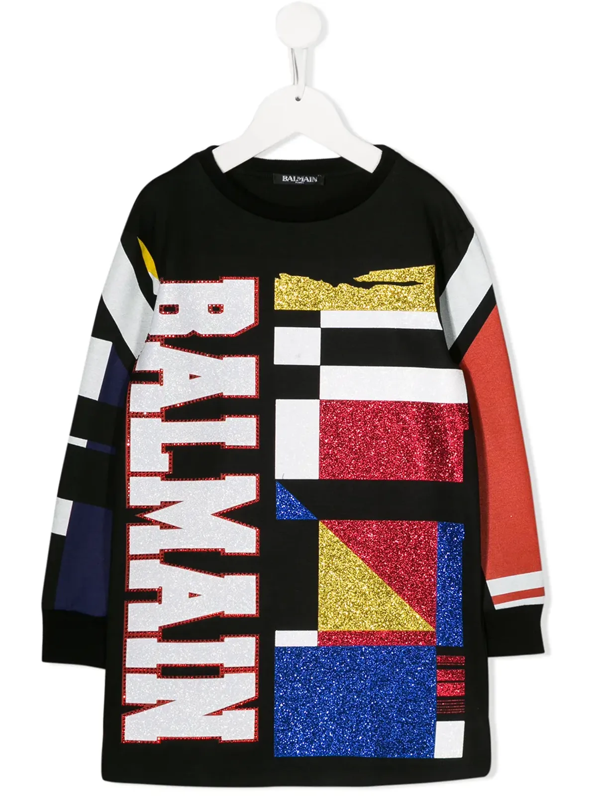 Balmain Kids グラフィックプリントシャツ - ブラック - 画像1