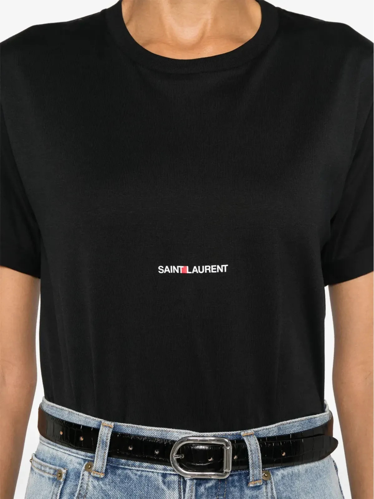 Saint Laurent ロゴプリントTシャツ - 画像5
