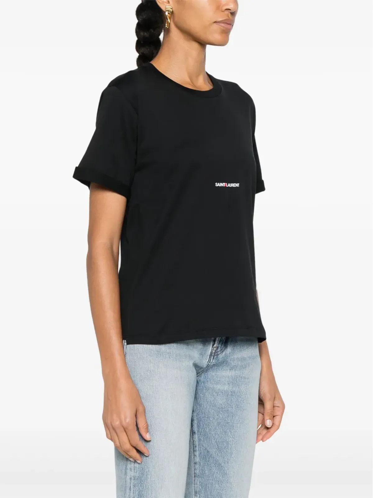 Saint Laurent ロゴプリントTシャツ - 画像3