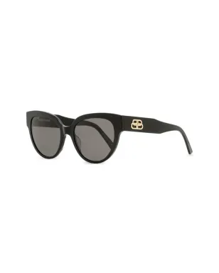 Balenciaga Eyewear フラット バタフライ サングラス - ブラック - サムネイル2