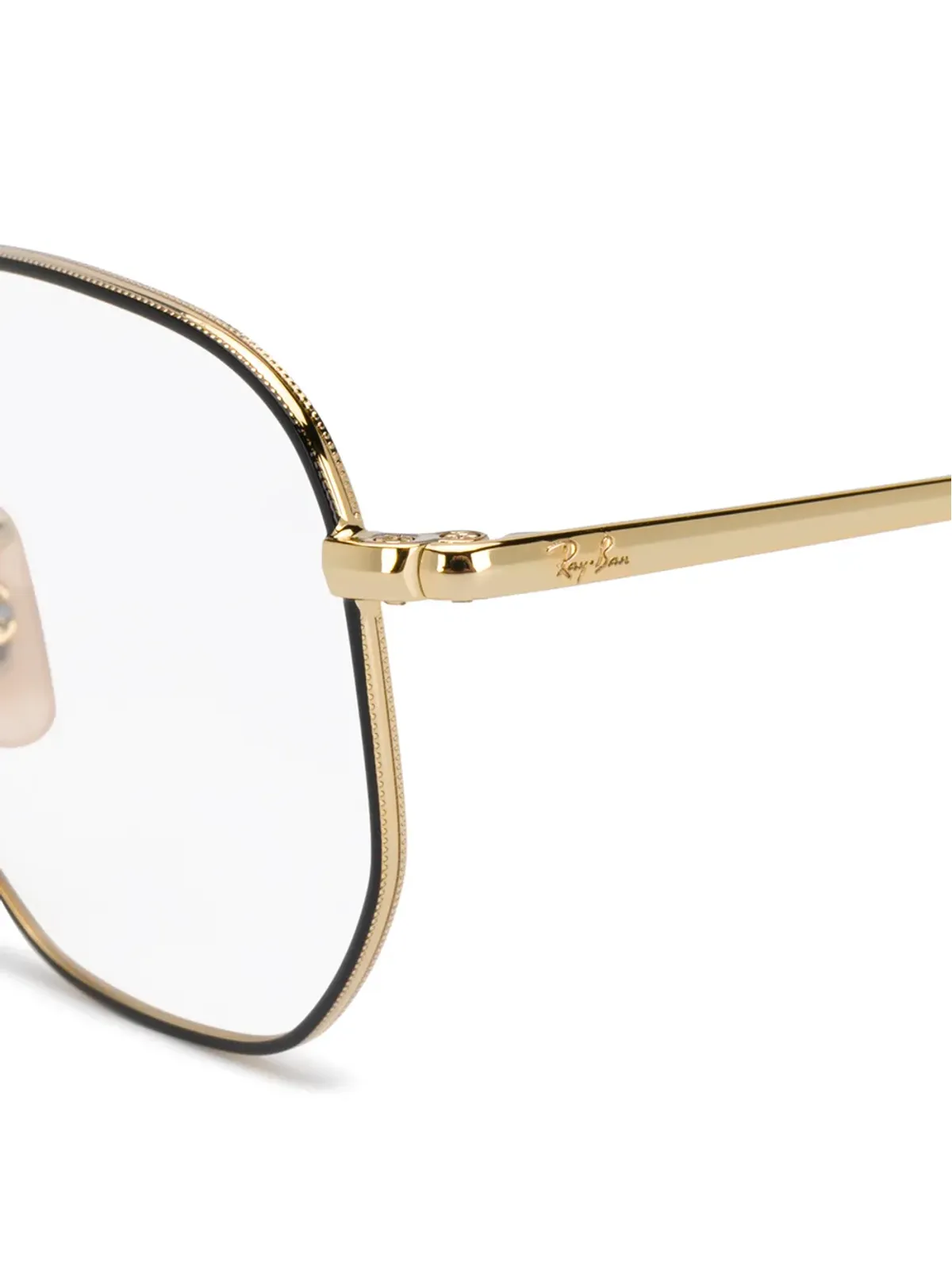 Ray-Ban ツートーン六角形フレーム眼鏡 - 画像3