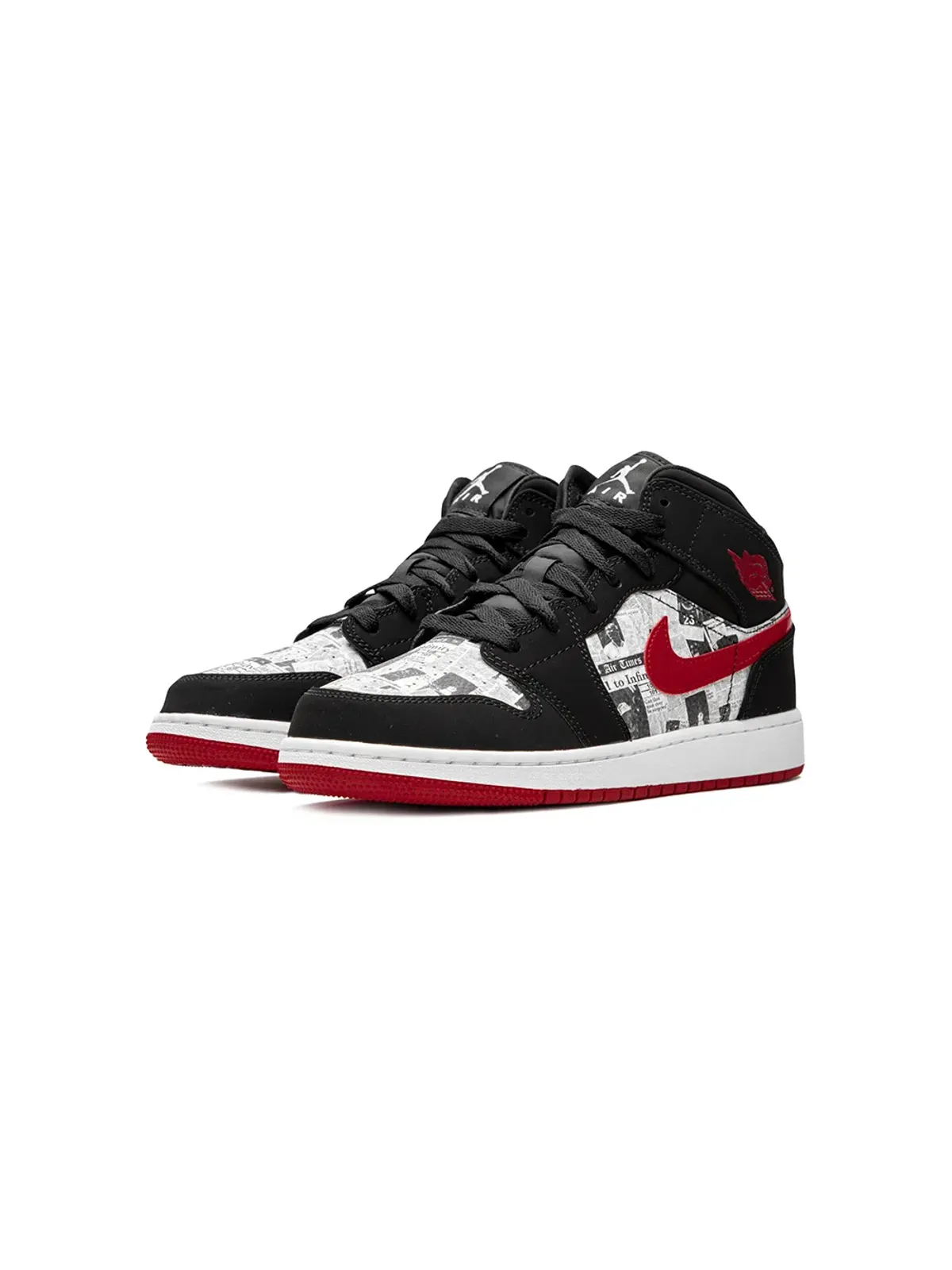 Jordan Kids エア ジョーダン 1 ミッド SE \"Newspaper\" スニーカー - 画像2
