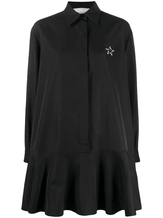 Valentino Garavani Valentino Garavani VLTNSTARプリント シャツドレスの商品画像