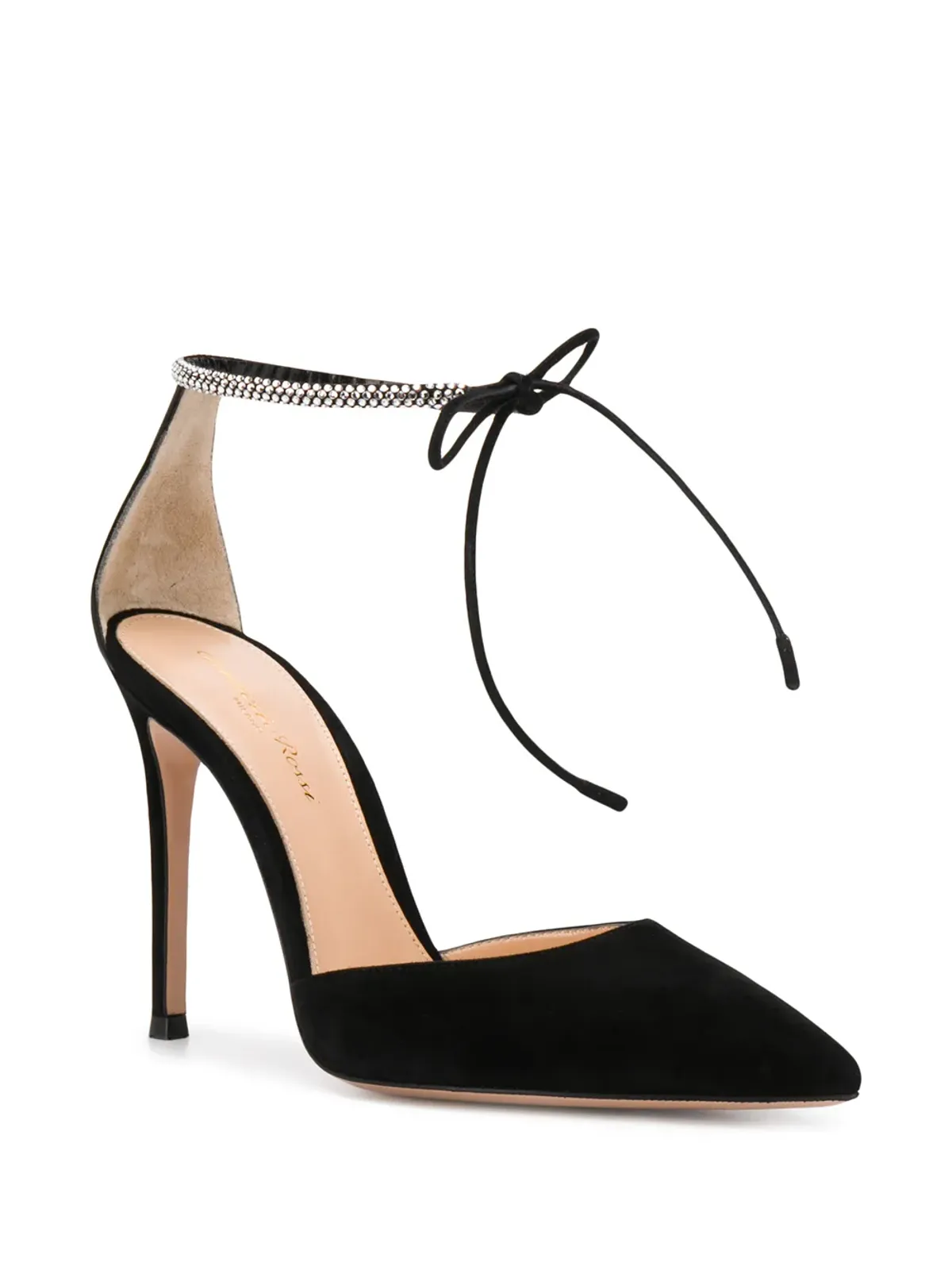 Gianvito Rossi モンテカルロ ドルセイ 105mm スエードパンプス - ブラック - 画像2