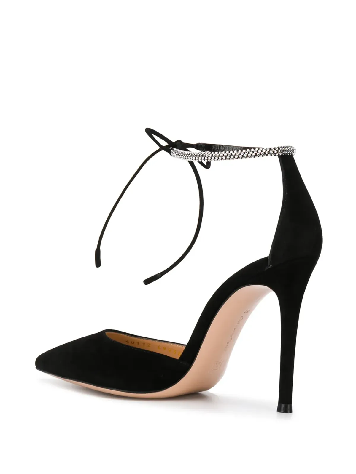 Gianvito Rossi モンテカルロ ドルセイ 105mm スエードパンプス - ブラック - 画像3
