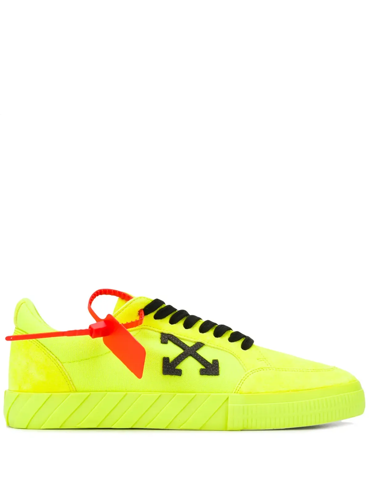 Off-White 蛍光ヴァルカナイズドスニーカー - 画像1