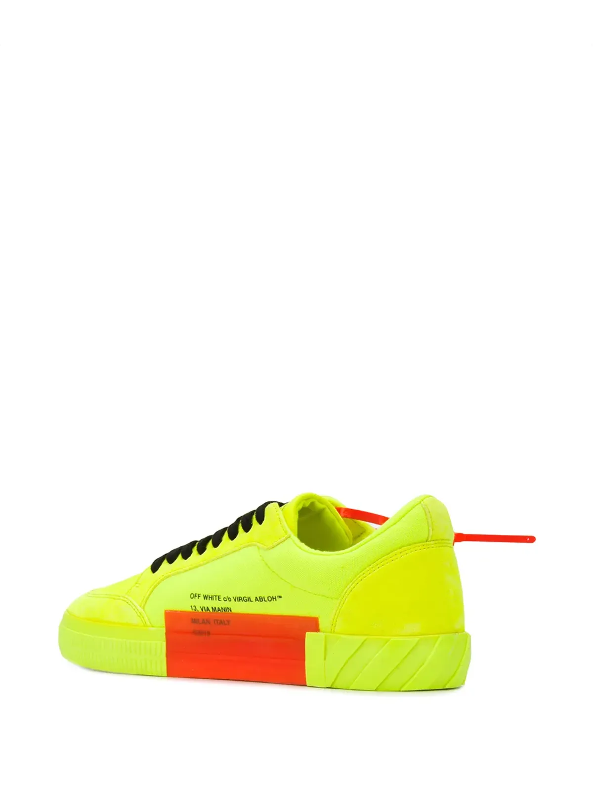 Off-White 蛍光ヴァルカナイズドスニーカー - 画像3