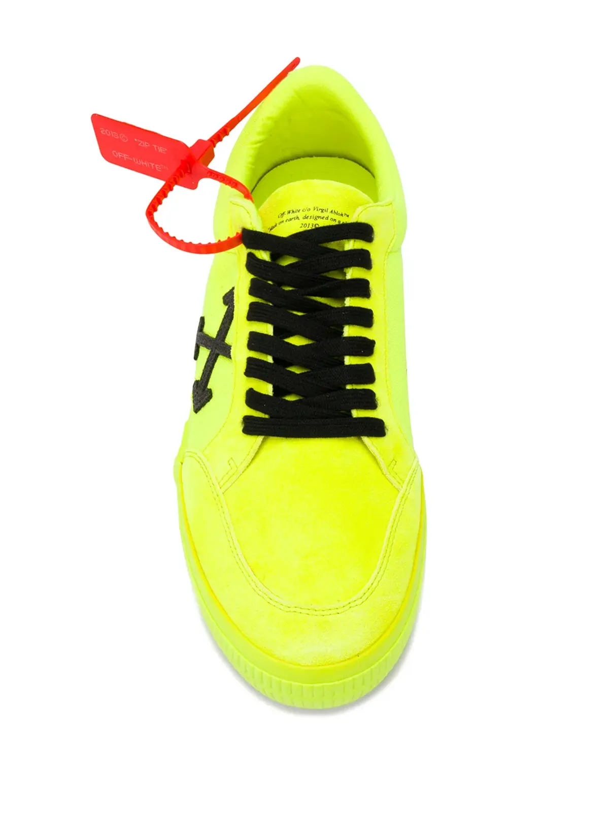 Off-White 蛍光ヴァルカナイズドスニーカー - 画像4