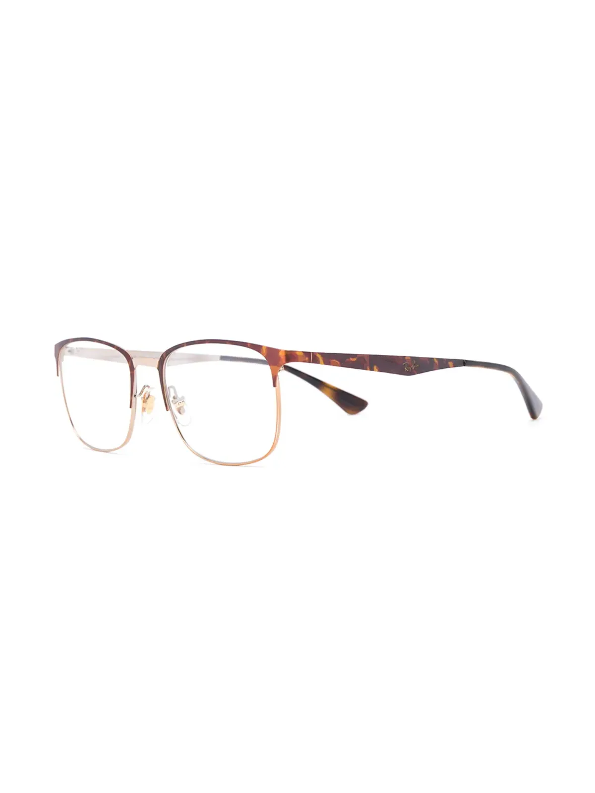 Ray-Ban 6421 ハーフリム・クラブマスター メガネ - ブラウン - 画像2