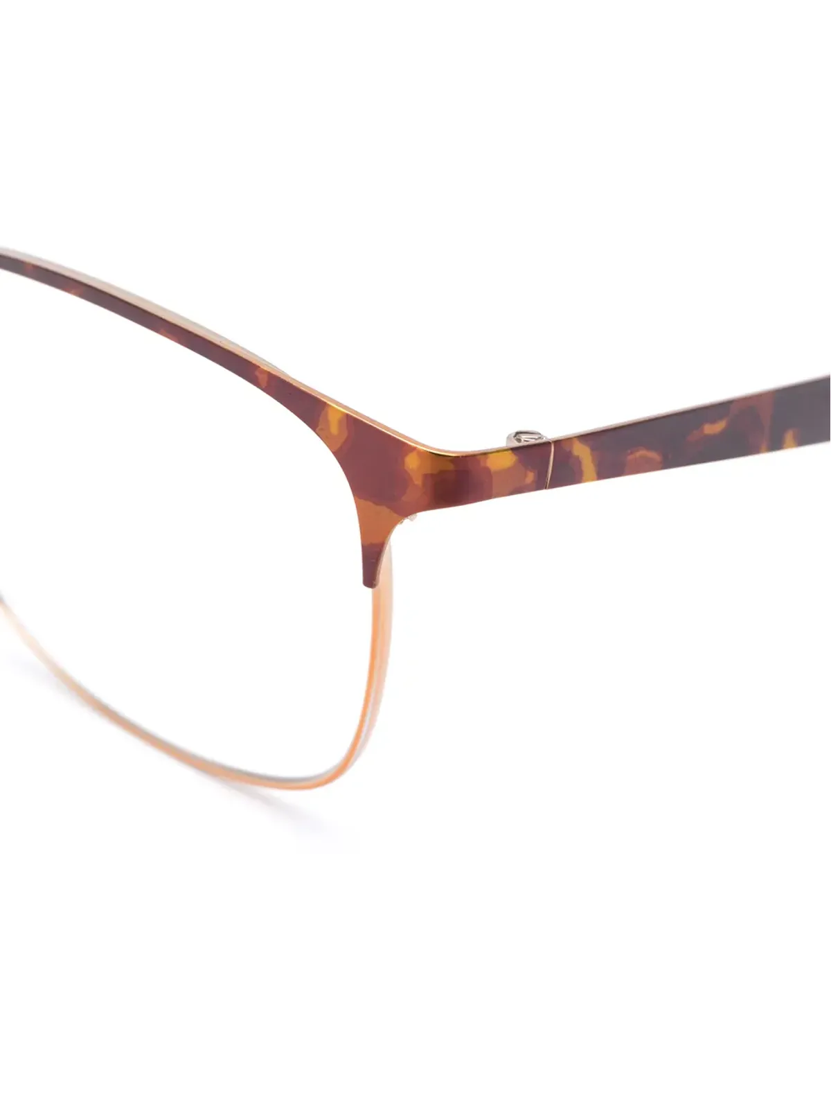Ray-Ban 6421 ハーフリム・クラブマスター メガネ - ブラウン - 画像3