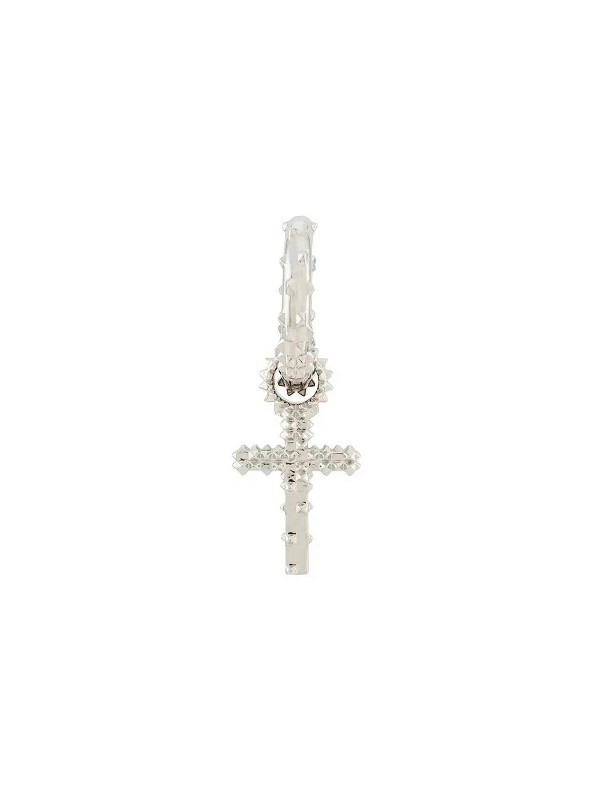Kasun London クロスフープピアス - Silver - 画像1
