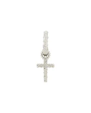 Kasun London クロスフープピアス - Silver - サムネイル1