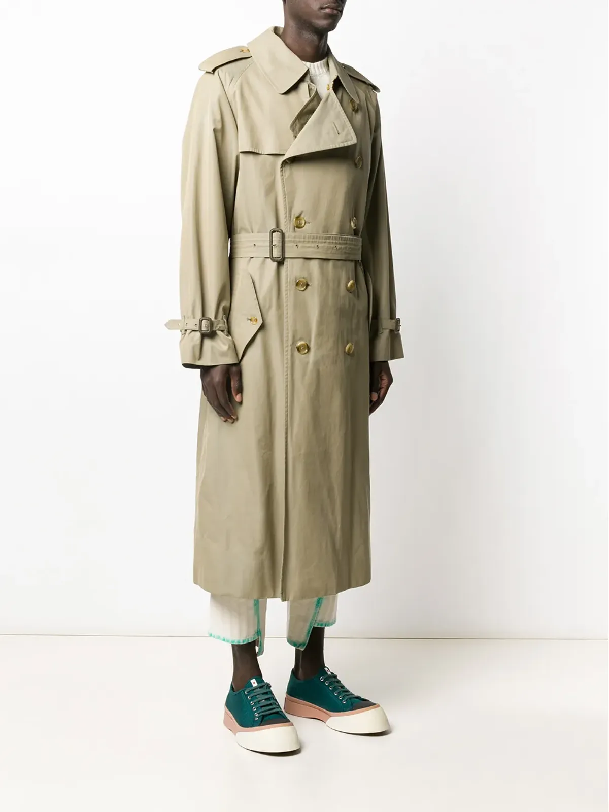 Burberry Pre-Owned 1990年代 ロング トレンチコート - 画像3