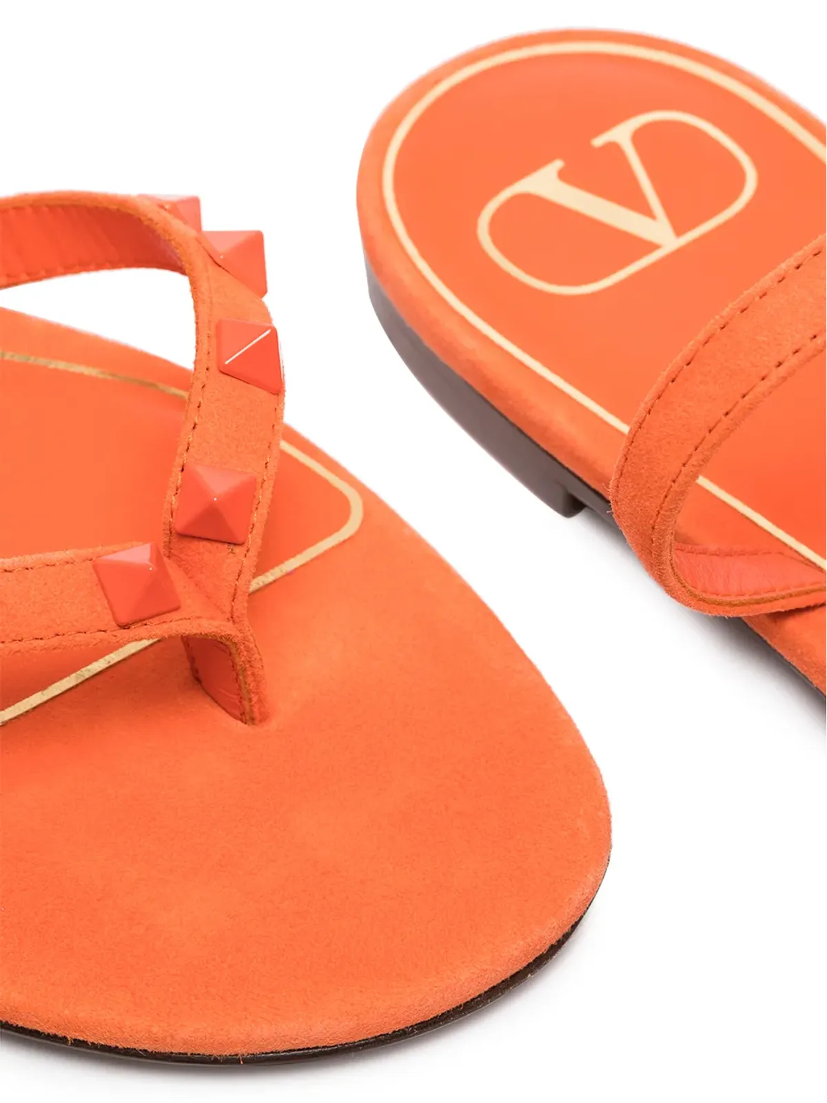 Valentino Garavani ロックスタッド フレア サンダル - 画像2
