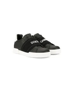 Dolce & Gabbana Kids エラスティックストラップ ロゴ スニーカー - サムネイル1