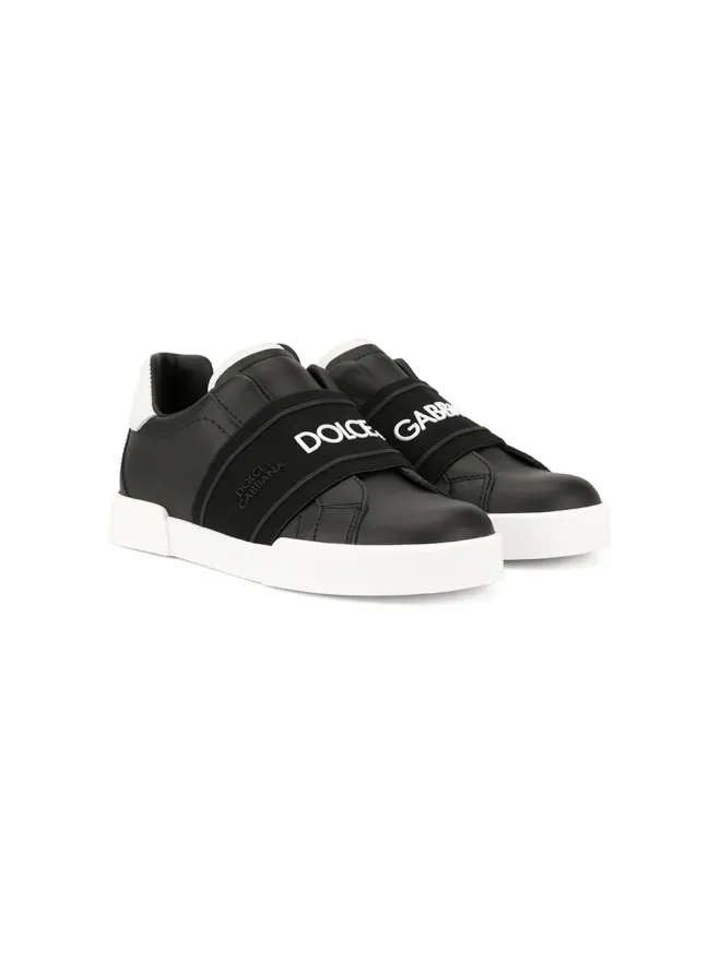 Dolce & Gabbana Kids Dolce & Gabbana Kids エラスティックストラップ ロゴ スニーカーの商品画像
