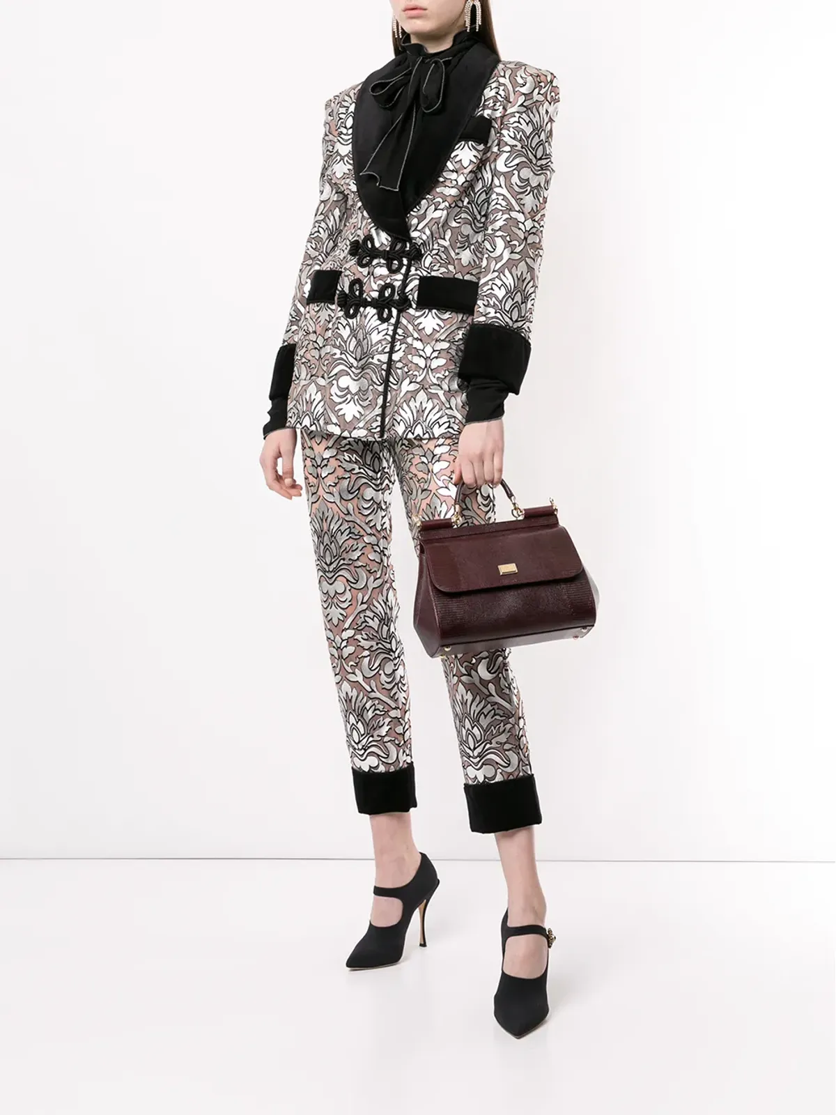 Dolce & Gabbana バロックプリントブレザー - 画像2