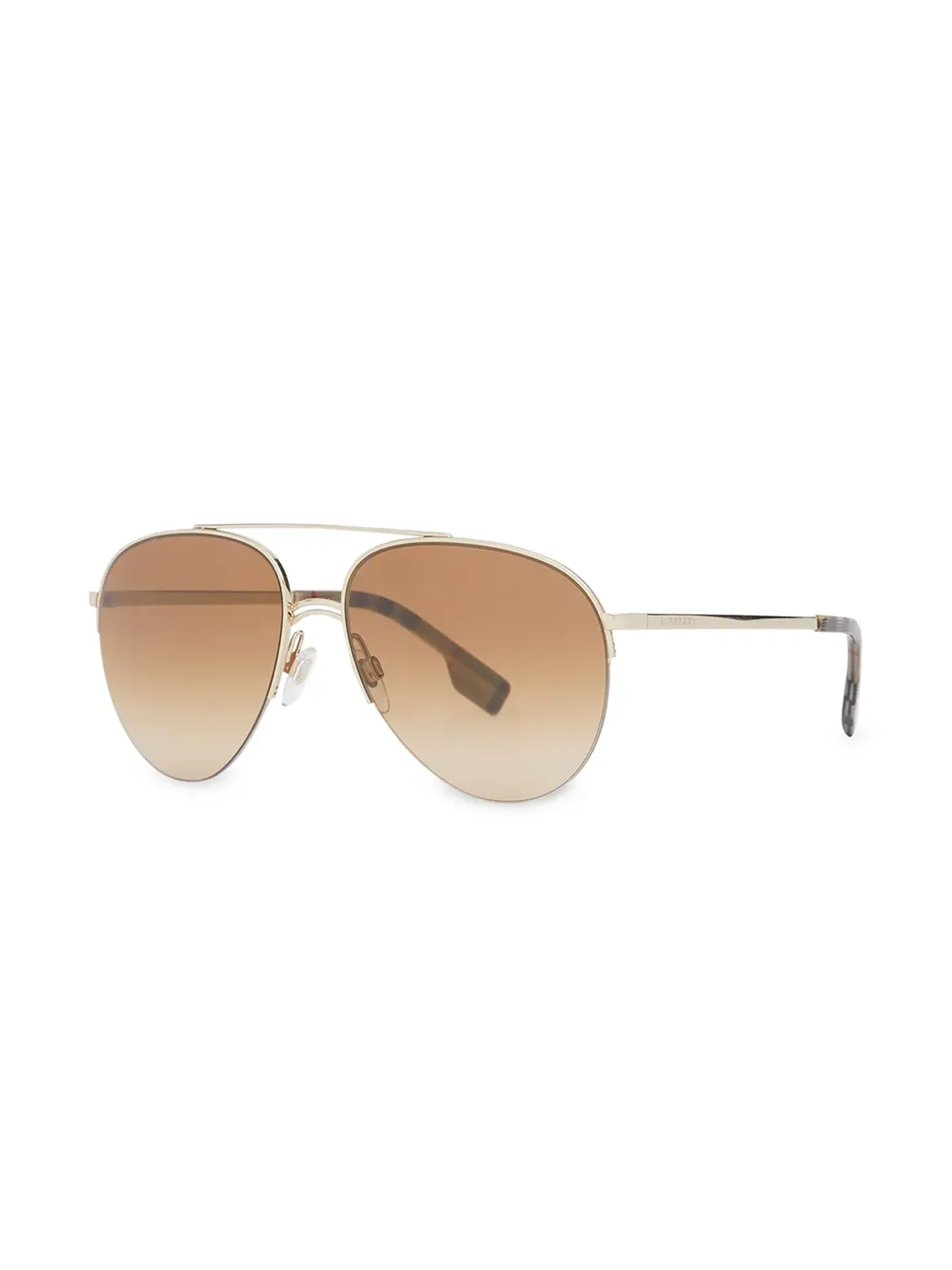 Burberry Eyewear トップバー・アビエータースタイル サングラス - 画像2