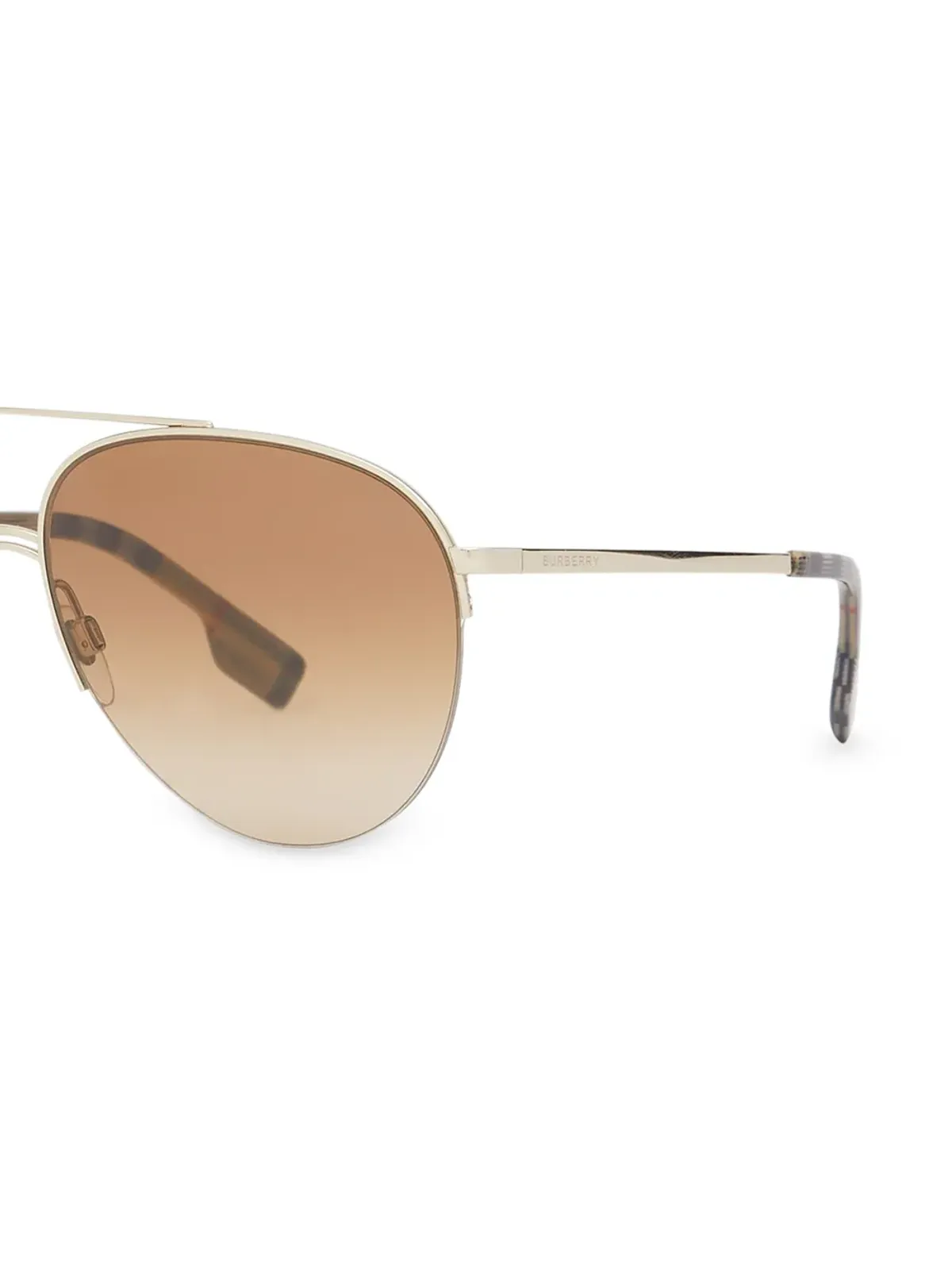 Burberry Eyewear トップバー・アビエータースタイル サングラス - 画像3