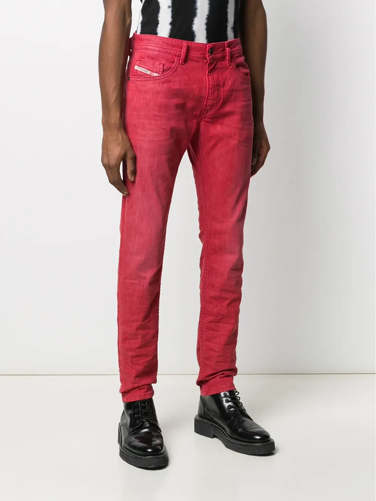Diesel Thommer ローライズ スリムフィット ジーンズ - レッド - 画像3