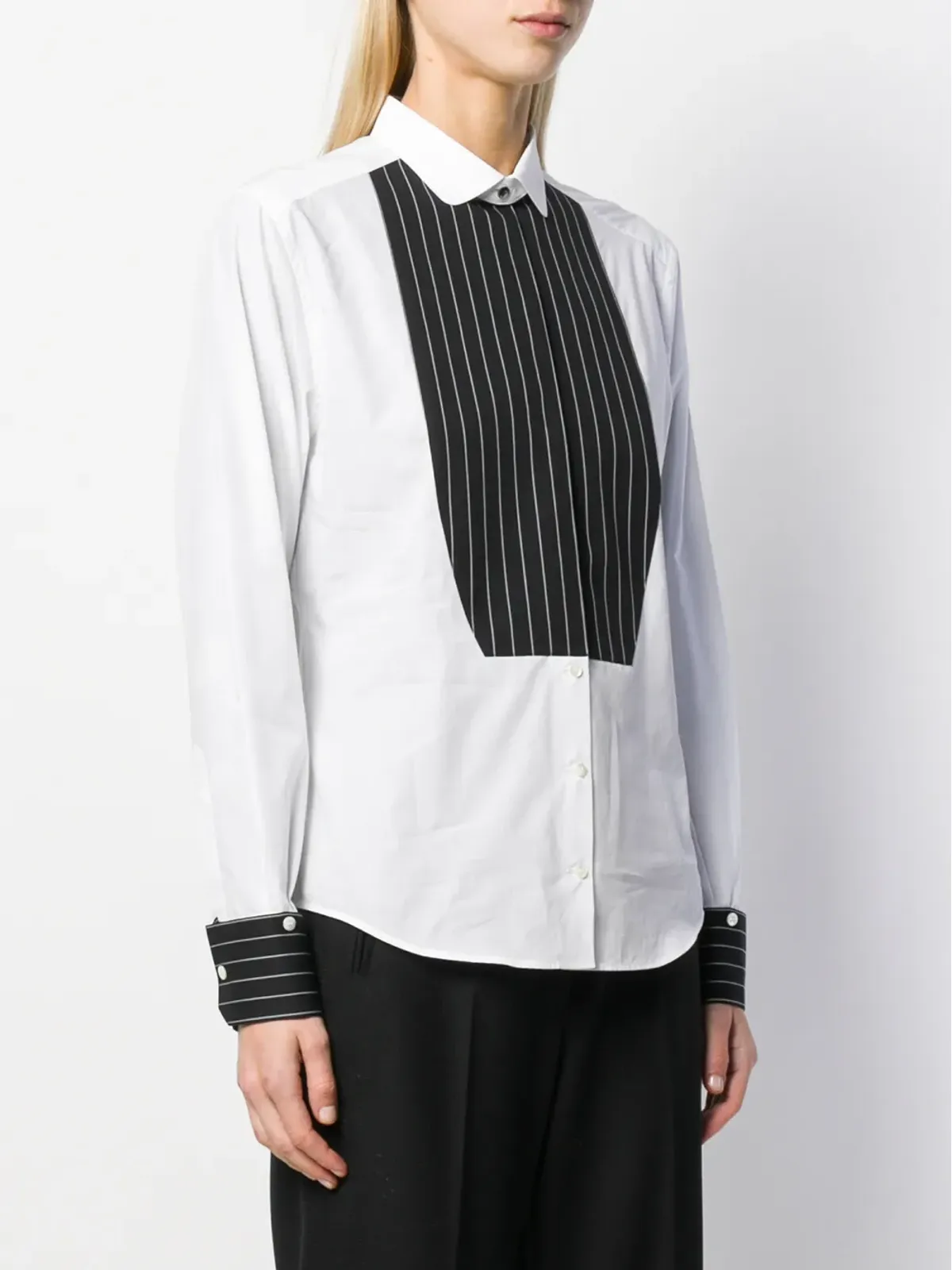 Dolce & Gabbana コントラスト プラストロン タキシードシャツ - 画像3