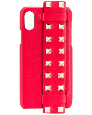 Valentino Garavani ロックスタッドストラップ付き iPhone X ケース - サムネイル1