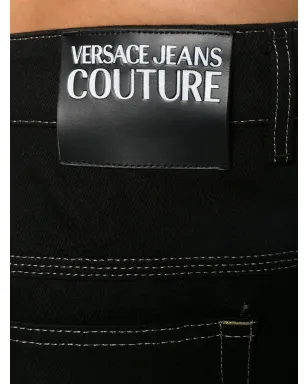 Versace Jeans Couture ドロップクロッチ・ワイドレッグジーンズ - ブラック - サムネイル5