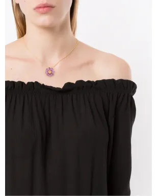 Dolce & Gabbana 18K イエローゴールド 春のアメジスト ネックレス - サムネイル2
