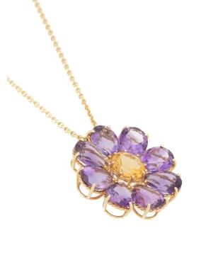 Dolce & Gabbana 18K イエローゴールド 春のアメジスト ネックレス - サムネイル3